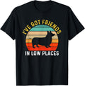 I've Got Friends In Low Places Corgi Funny Dog Retro