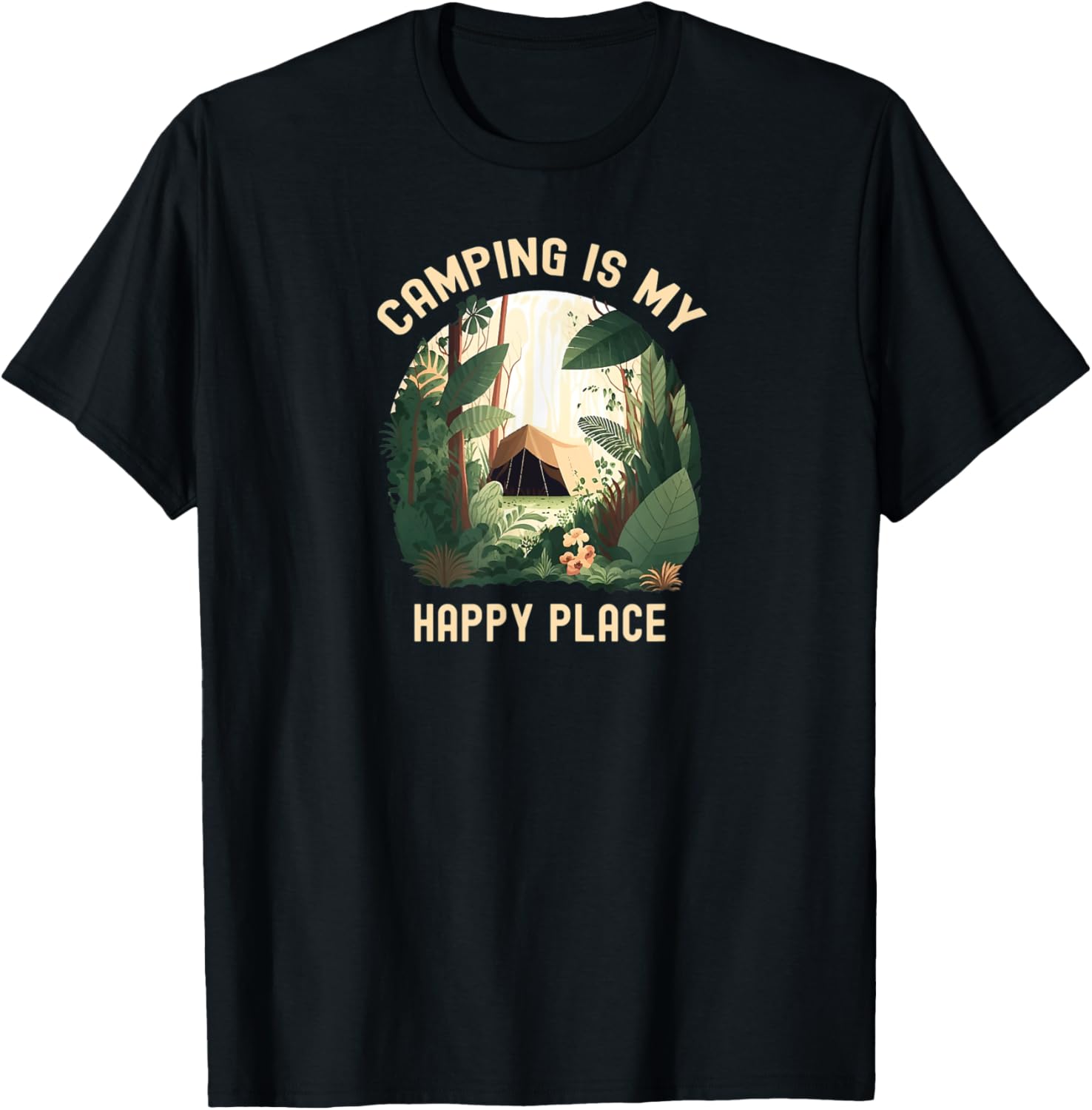 Camping Is My Happy Place Cute Camping Glamping