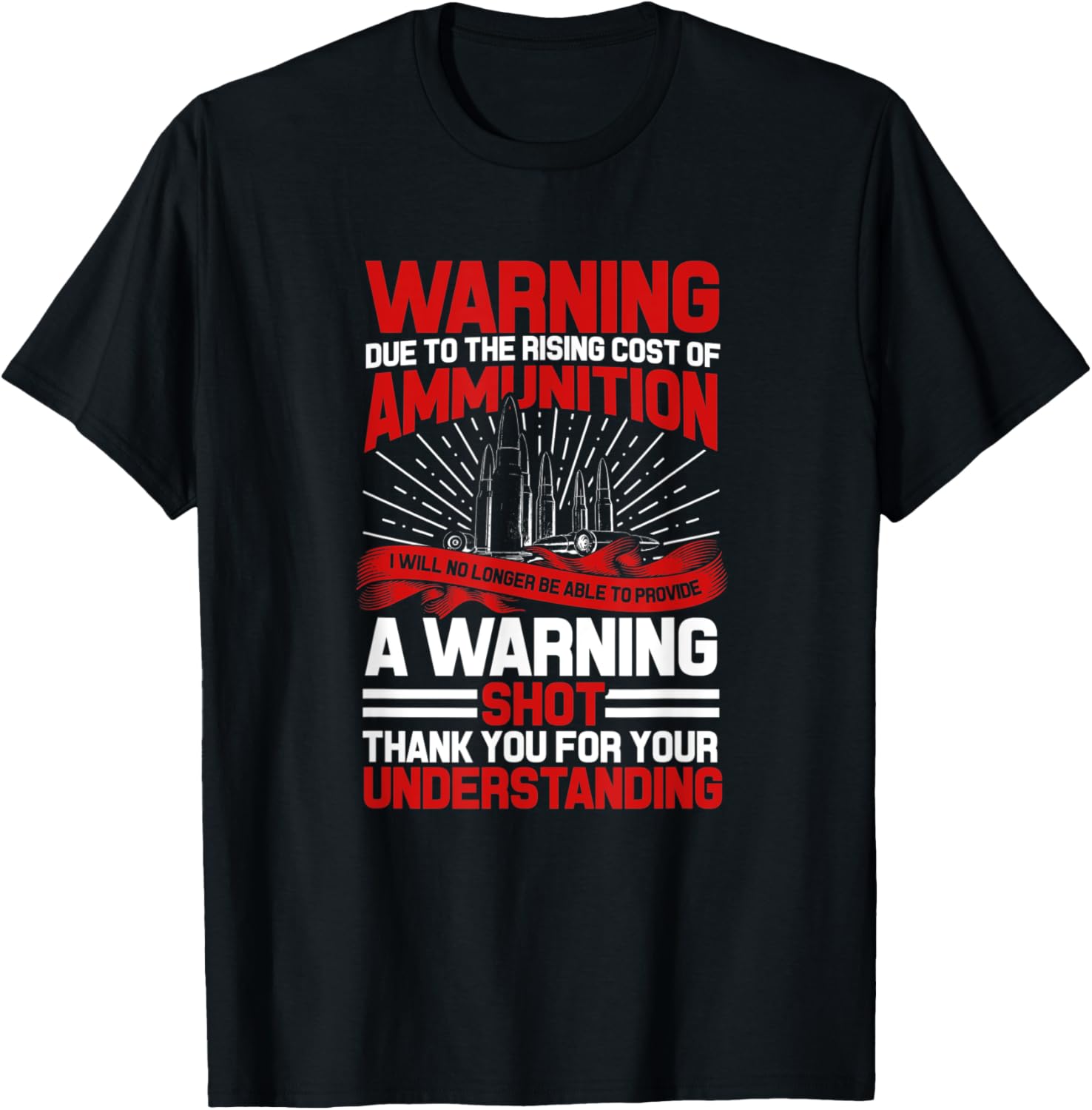 Due To Rising Cost Of Ammunition Warning Gun Shot