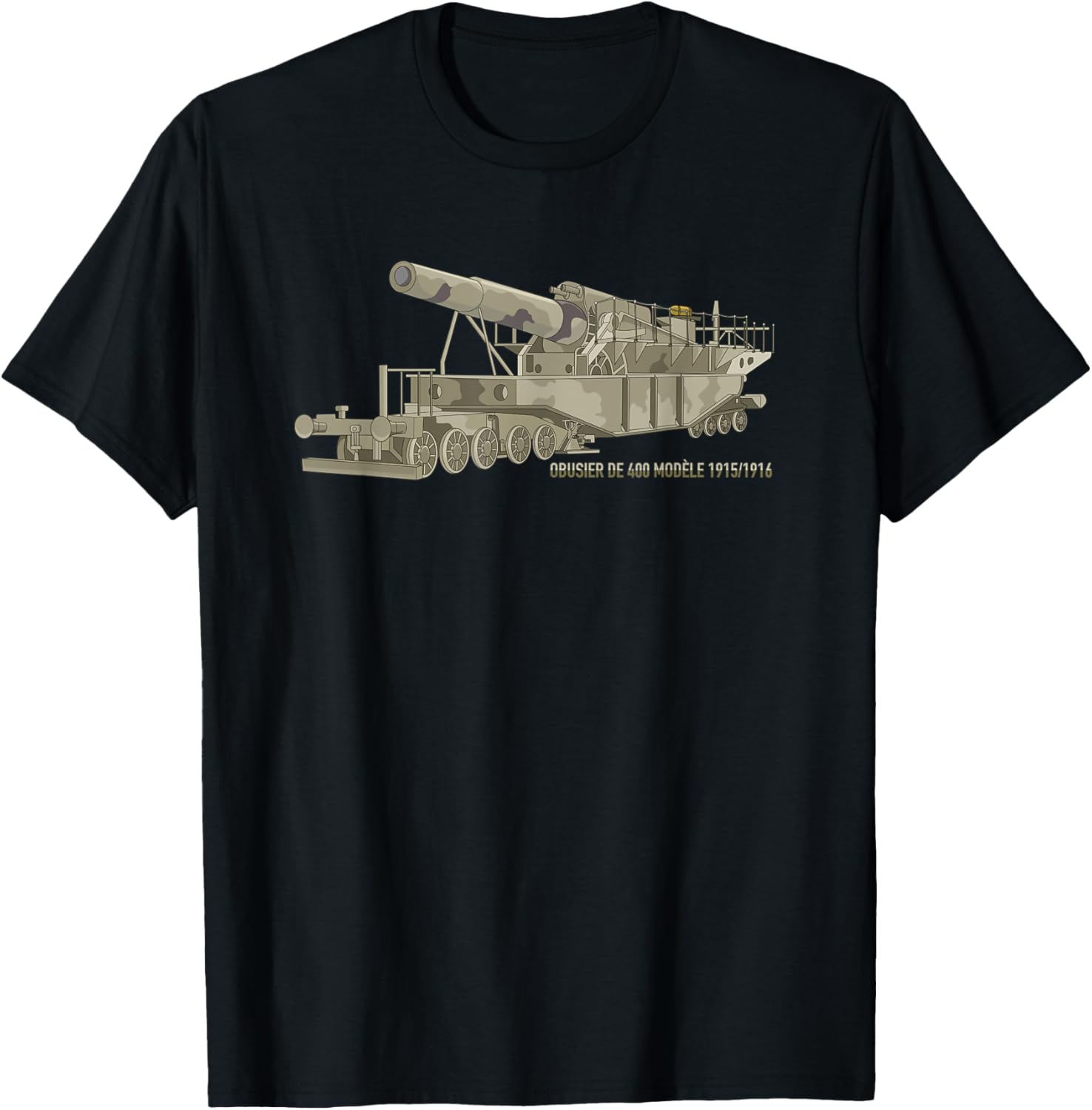 Obusier De 400 Modele 1915 1916 French Army Ww1 Railway Gun