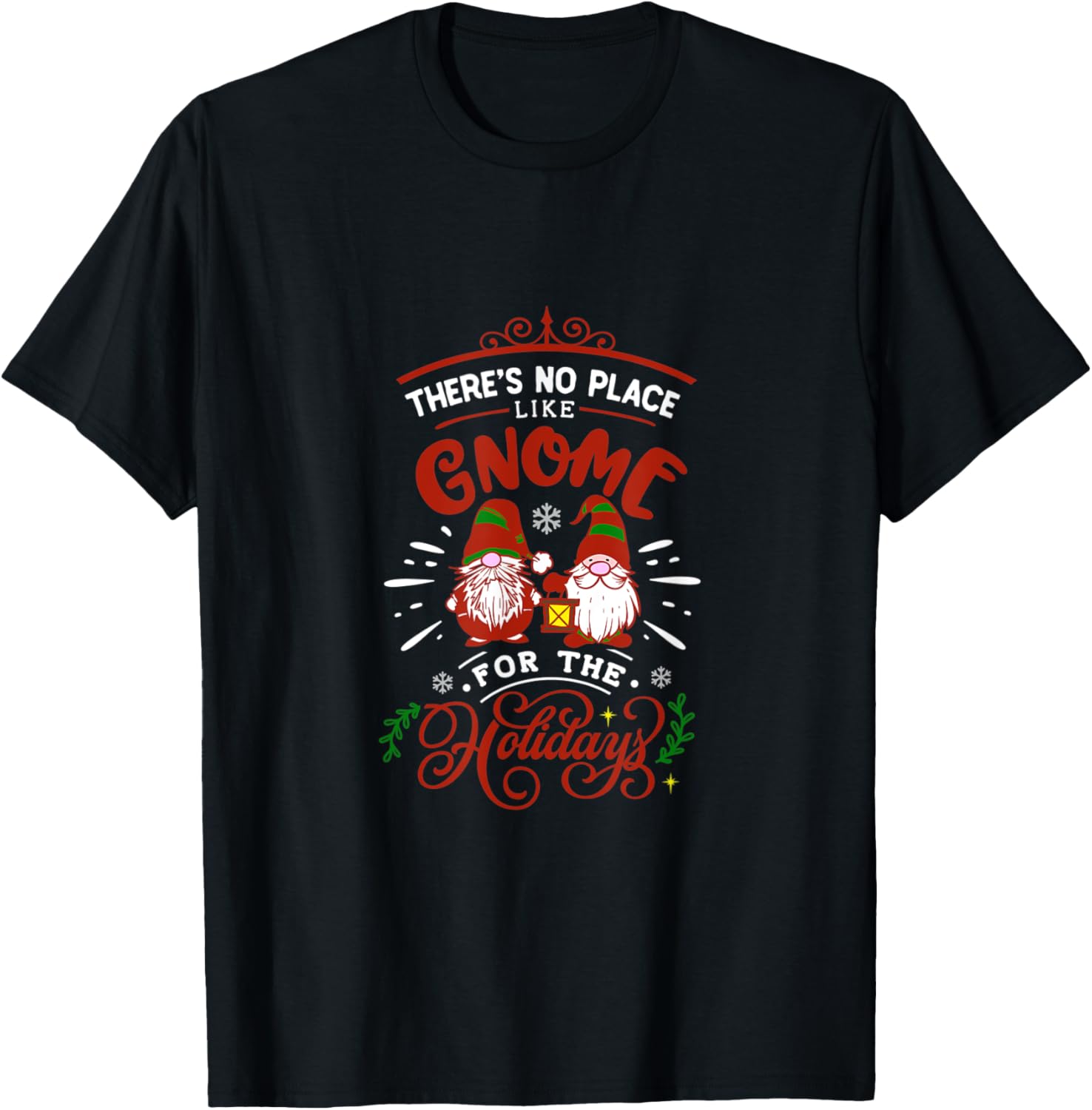 Funny Christmas Gnomes No Place Like Gnome for the Holidays