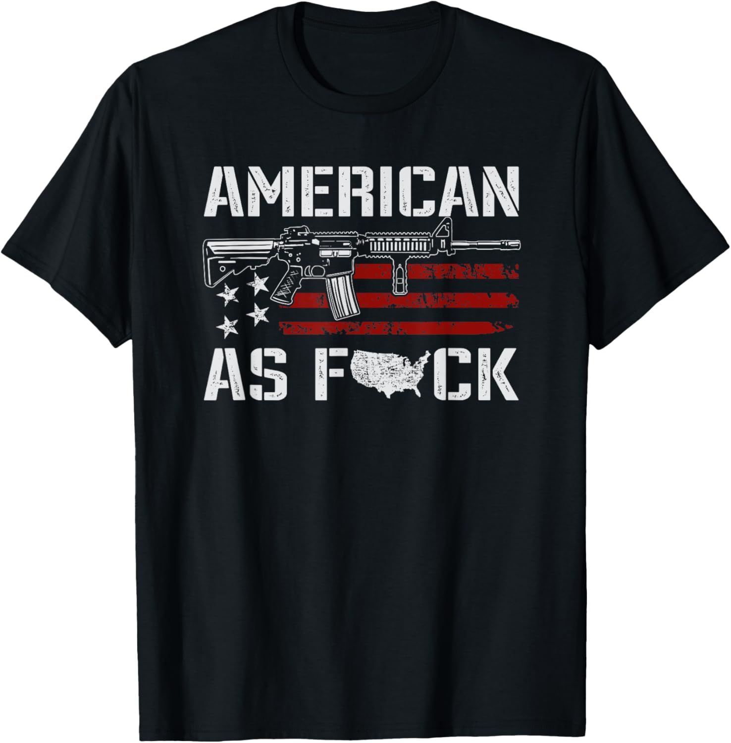 American As F Ck Patriotic Ar15 Rifle 2A Funny Pro Gun Women