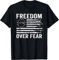 Freedom Over Fear Pro Gun Rights 2Nd Amendment Guns Flag
