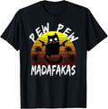 Pew Madafakas Motherfuckers Cat With Weapons Vintage T Shirt Men Women