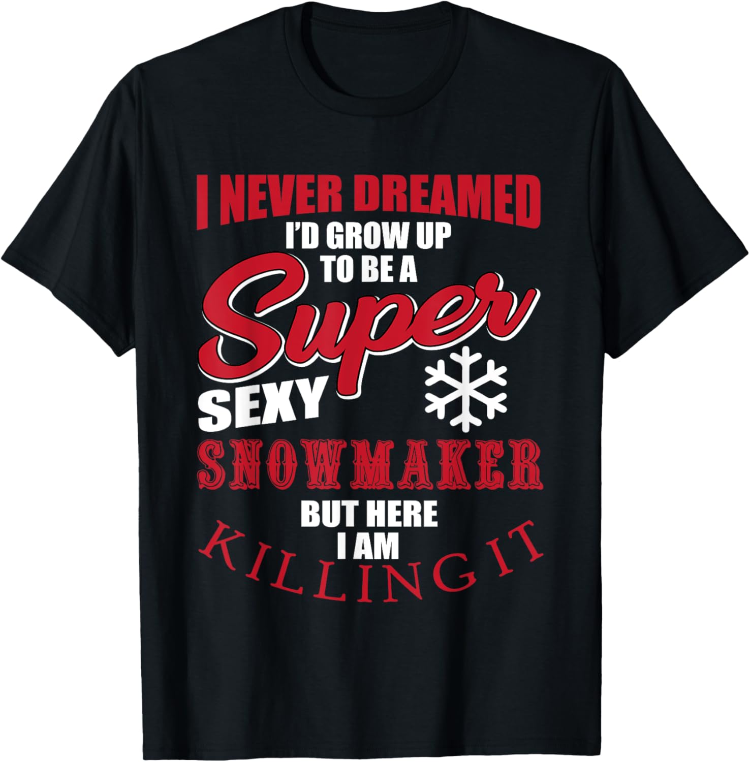Funny Snowmaker Outfit Snow Gun Technology