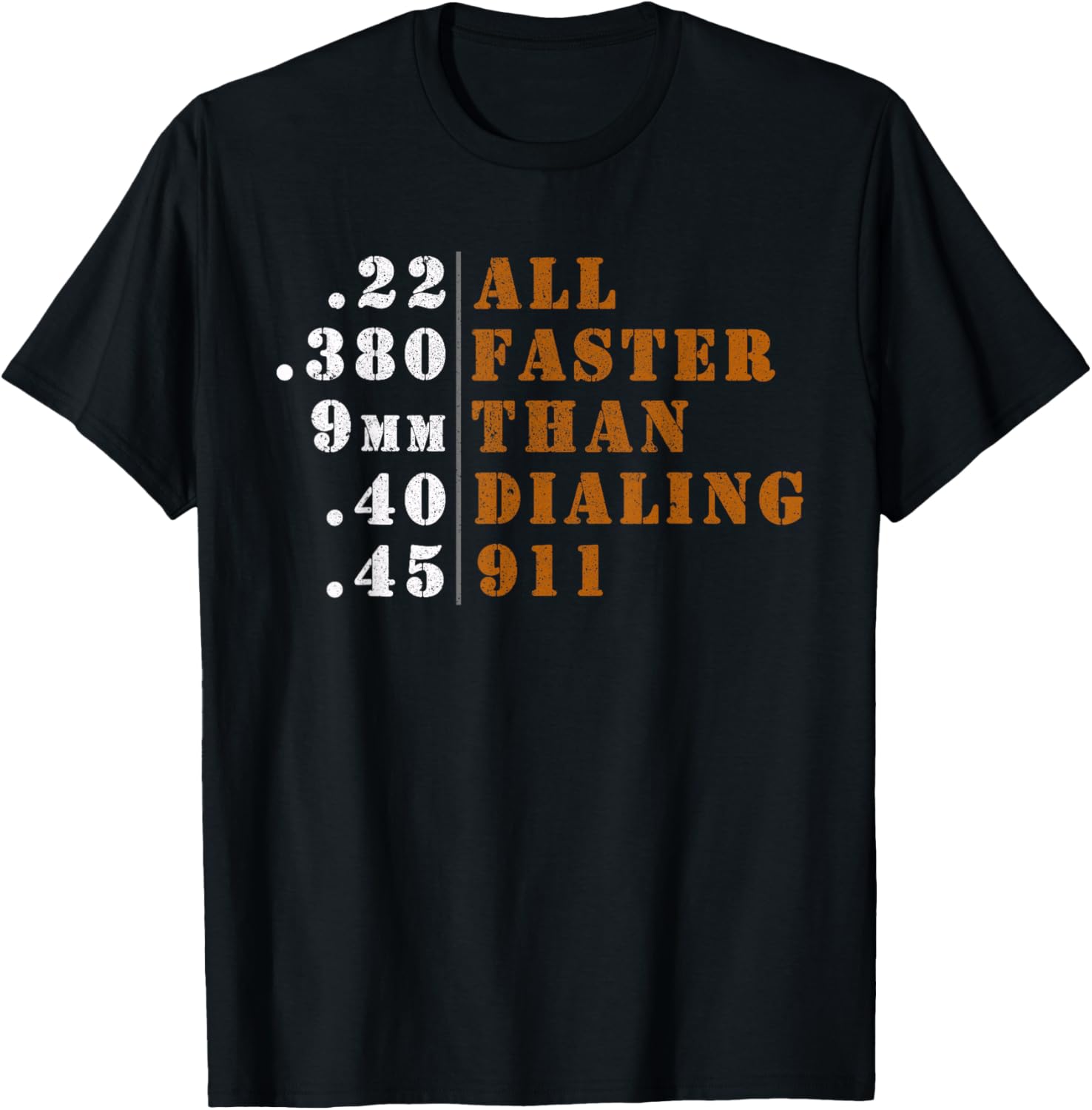 All Faster Than Dialing 911 Shirt Ammo Gun Lovers
