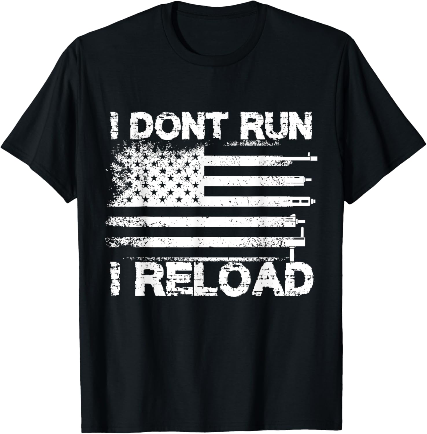 I Dont Run I Reload American Flag Usa Gun Second Amendment