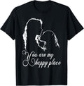 You are My Happy Place Golden Retriever dog Funny