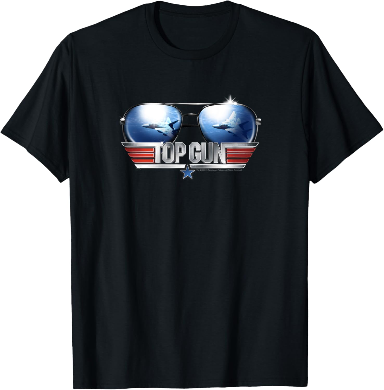 Top Gun Aviator Sunglasses Reflection