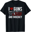 I Love Guns Whiskey Pro Gun Drinking Funny Gun