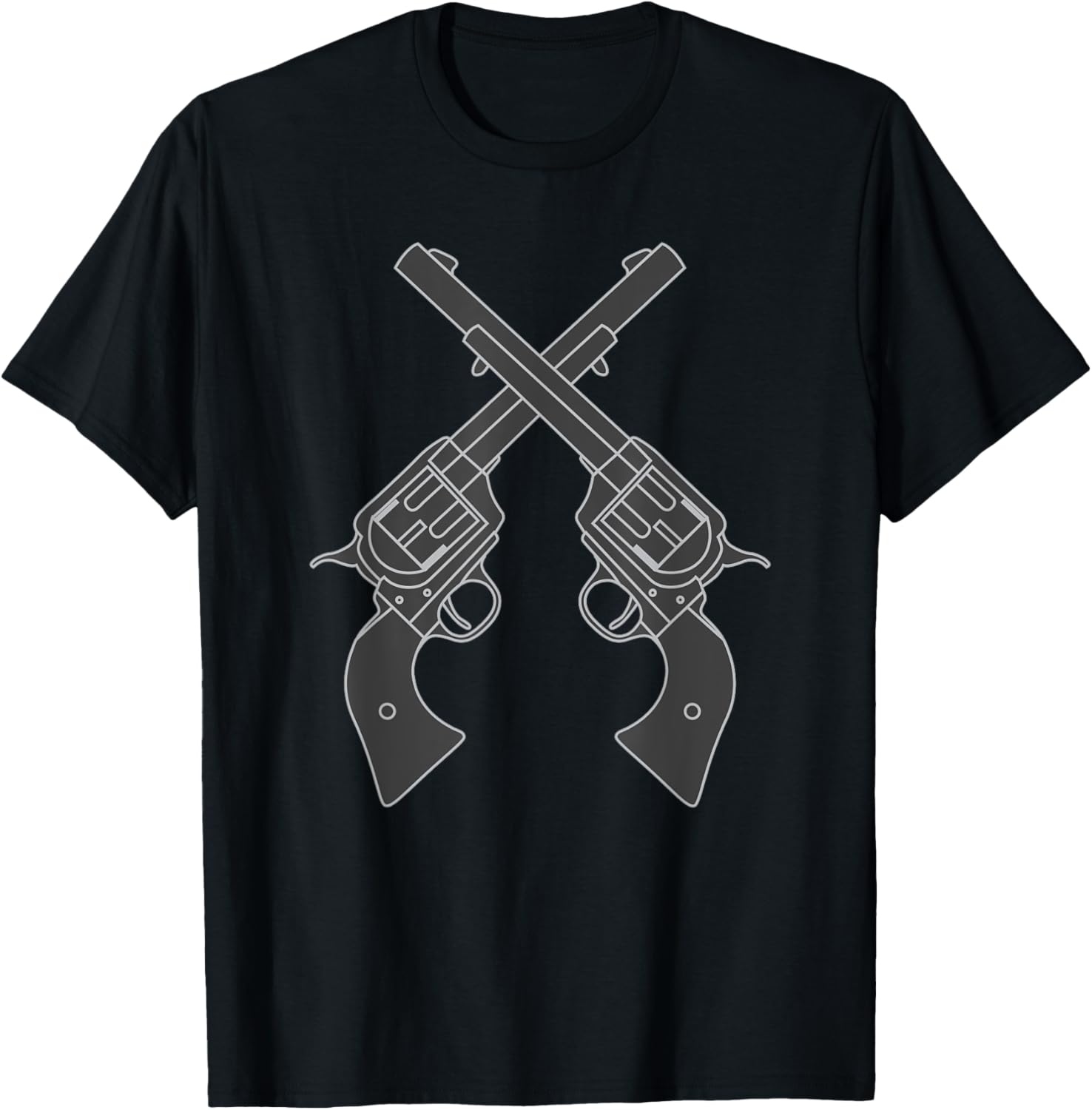 Unique Vintage Antique Revolver Gun Lover T Shirt