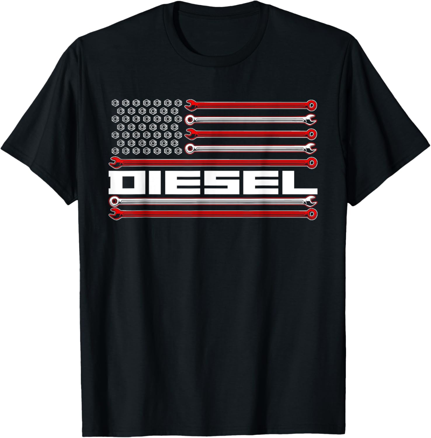 Diesel American Flag Patriotic Diesel Mechanic