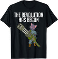 The Revolution Started Cat With Machine Gun Strike