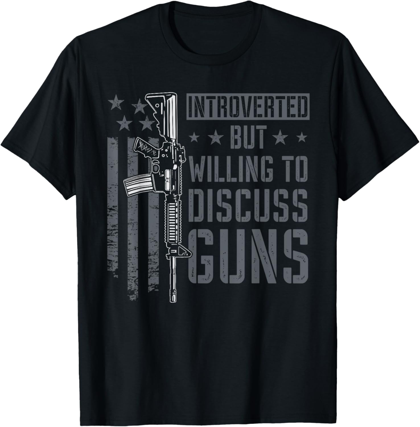 Introverted But Willing To Discuss Guns Funny Gun Introvert