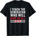 School Walkout Teacher Shirt Gun Control Anti Gun Shirt Men Women