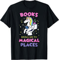 Books Bring Me to Magical Places Unicorn Reading in Toilet