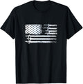 Guns Flag Distressed Gift Tshirts Veterans Hunters