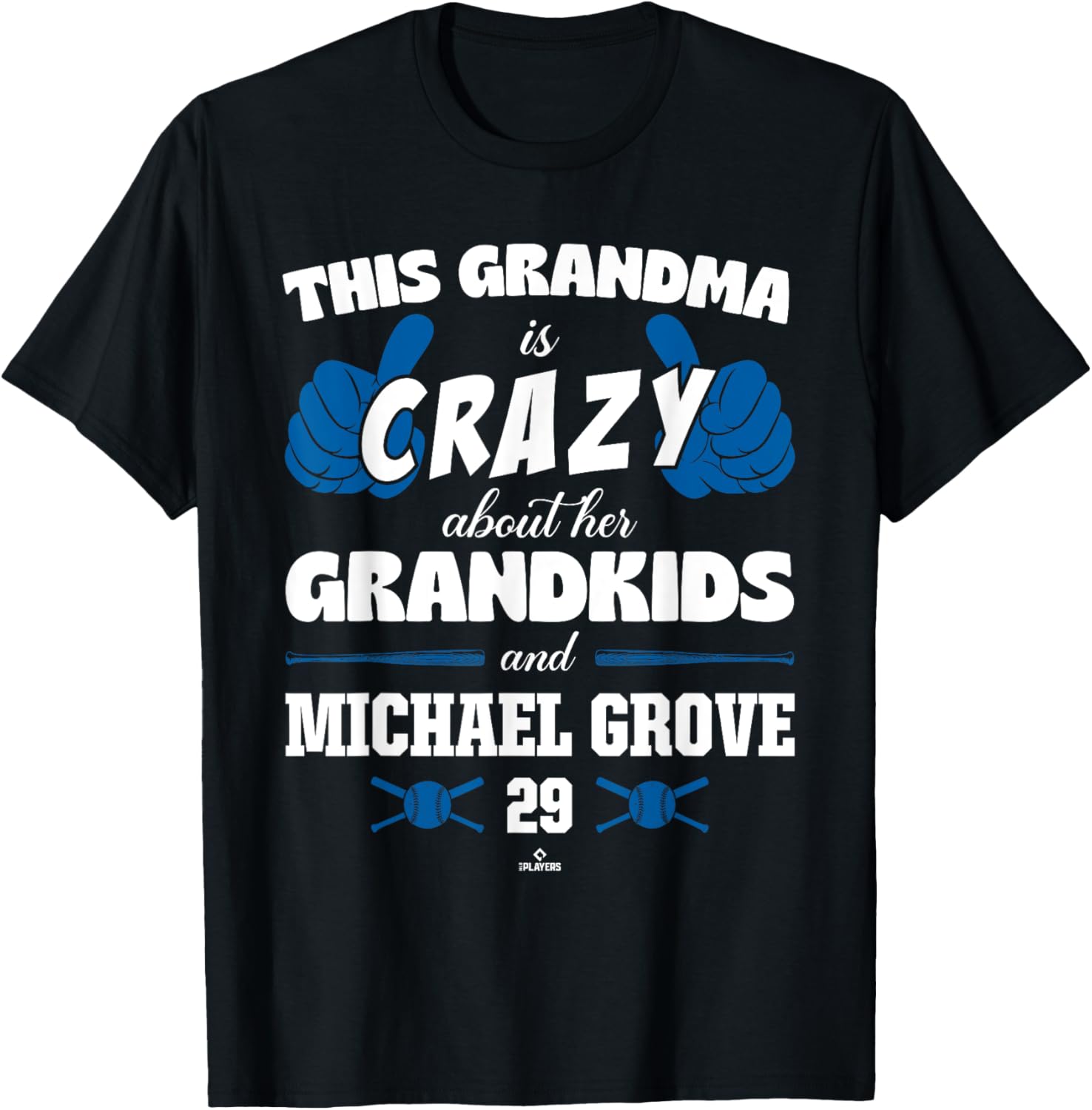 Grandma Crazy for Michael Grove Los Angeles Baseball MLBPA