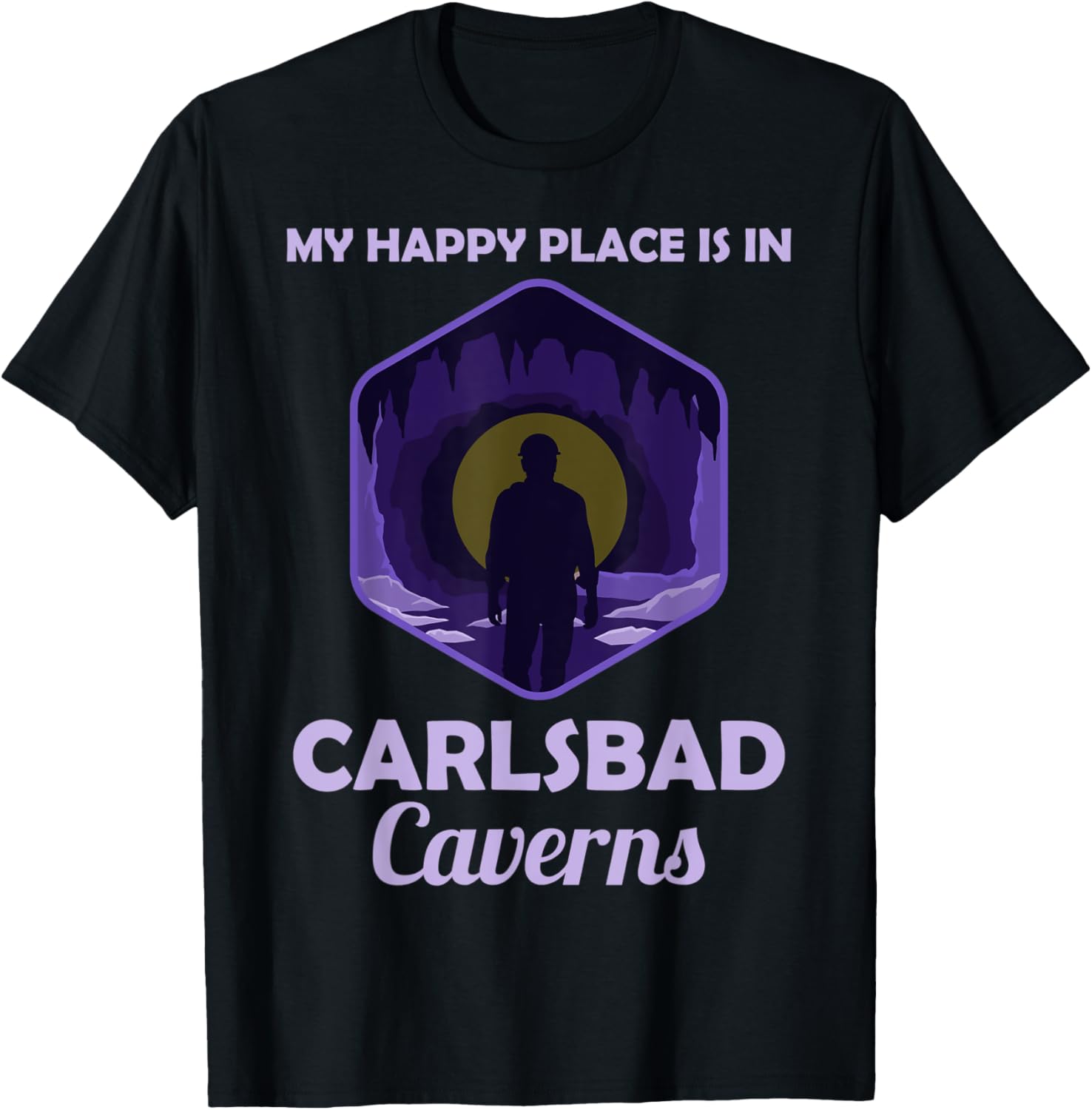 Cute Travel Carlsbad Caverns Happy Place Vacation Quote