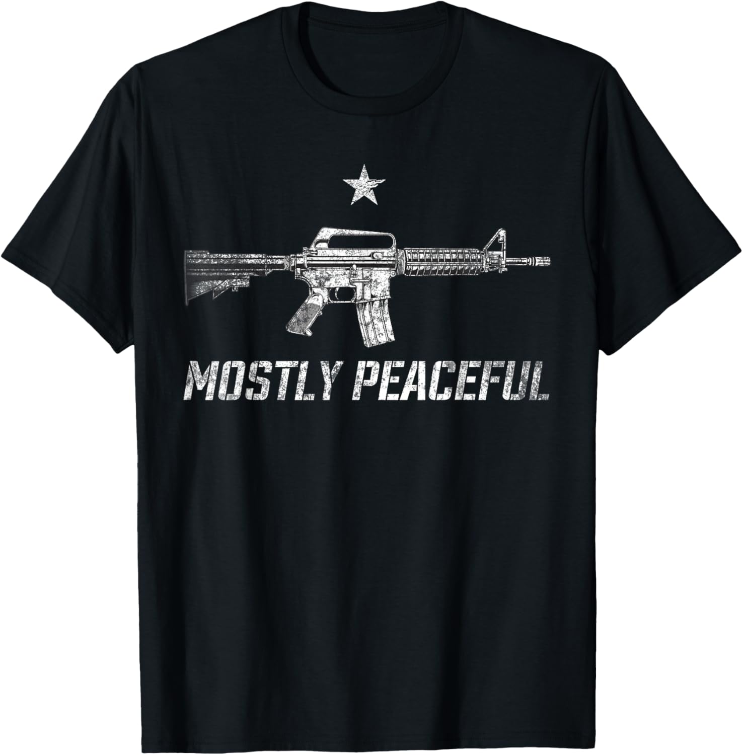 Mostly Peaceful Gun Rights Ar 15 Sarcastic 2A Statement