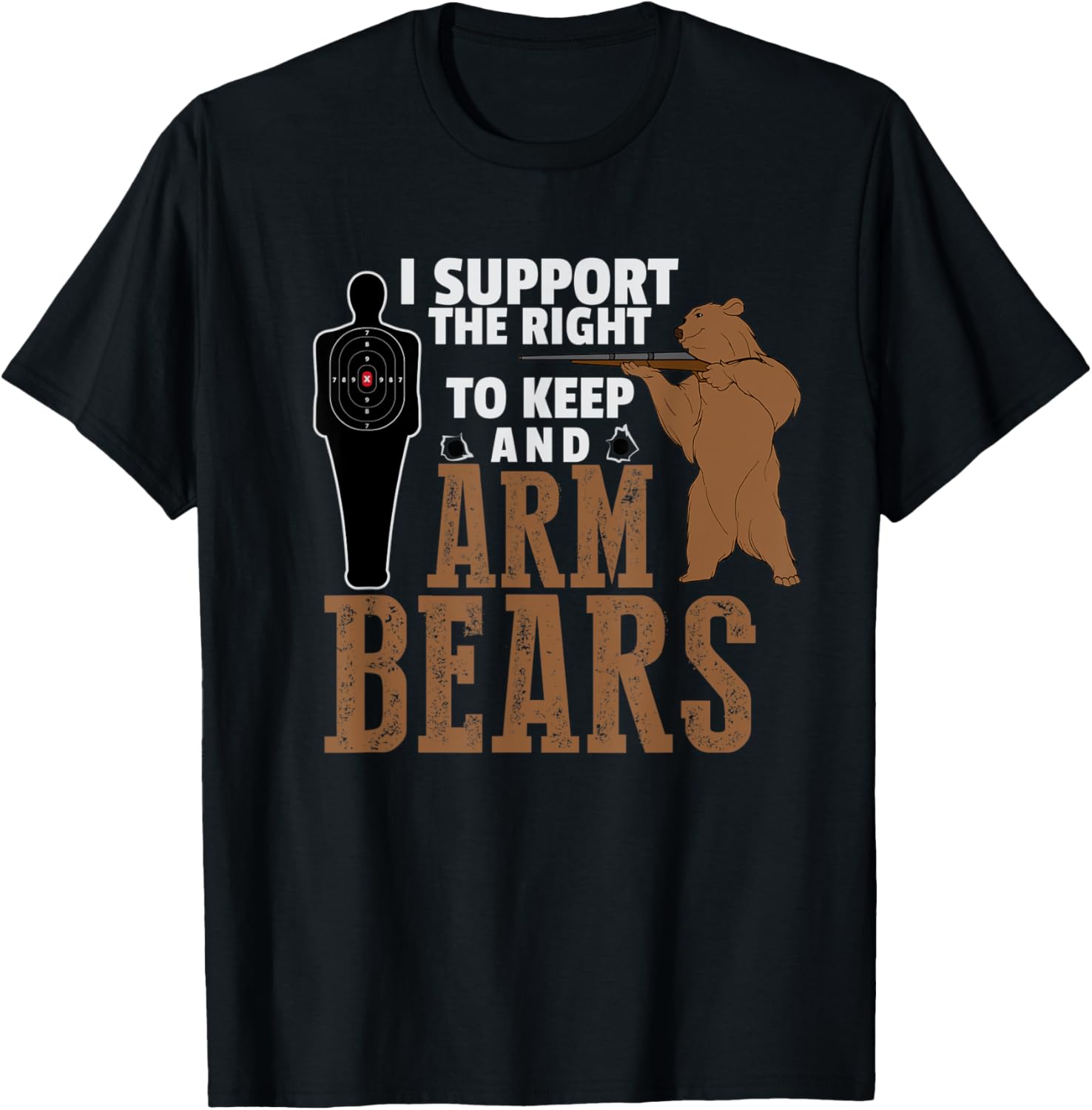 Support Right To Arm Bears 2Nd Amendment Gun Lover