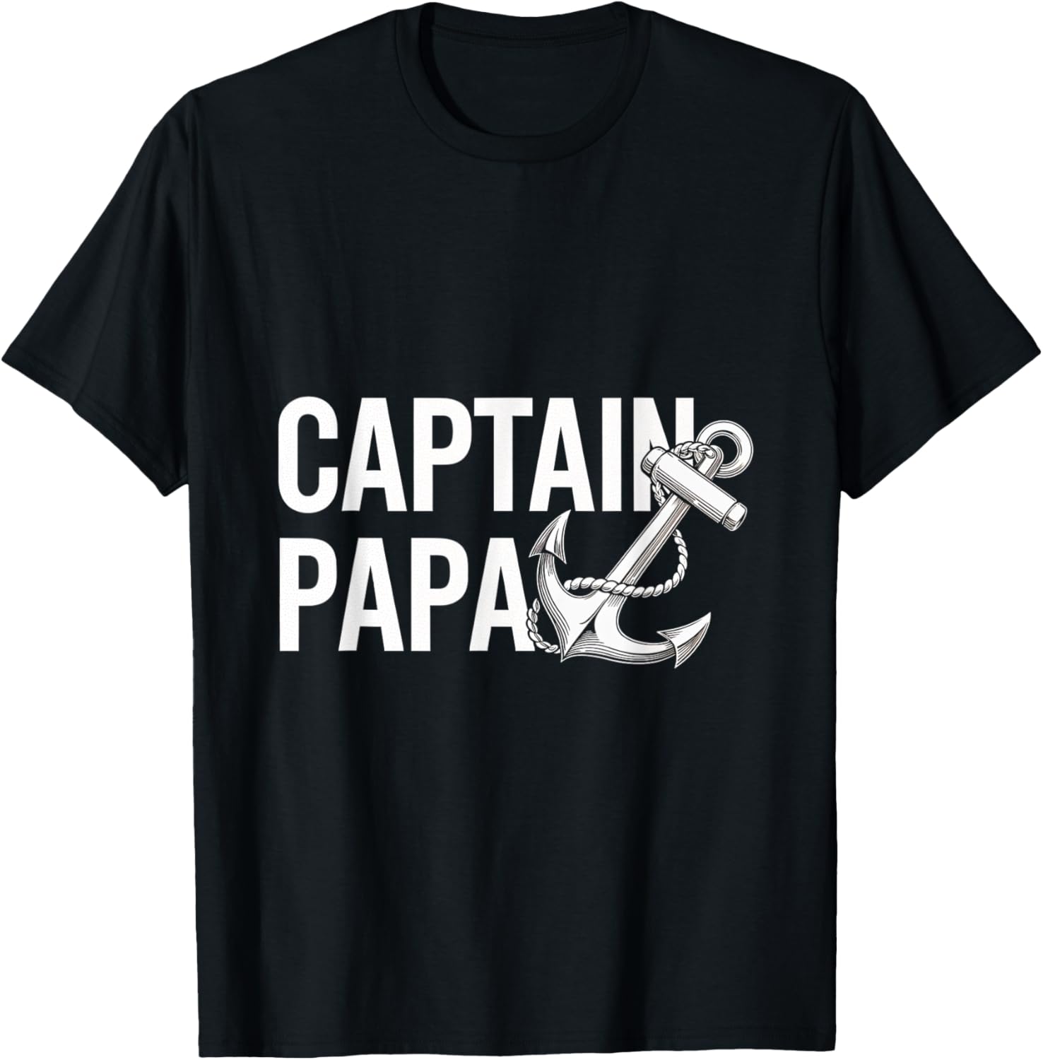Captain Papa Anchor Nautical Boat Fishing Dad