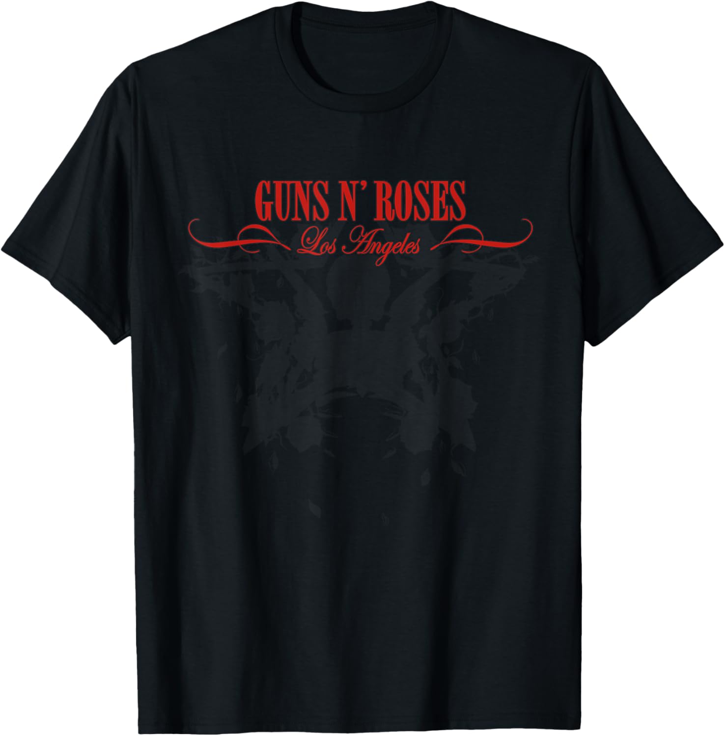 Guns N Roses Official Los Angeles Skeleton Faded