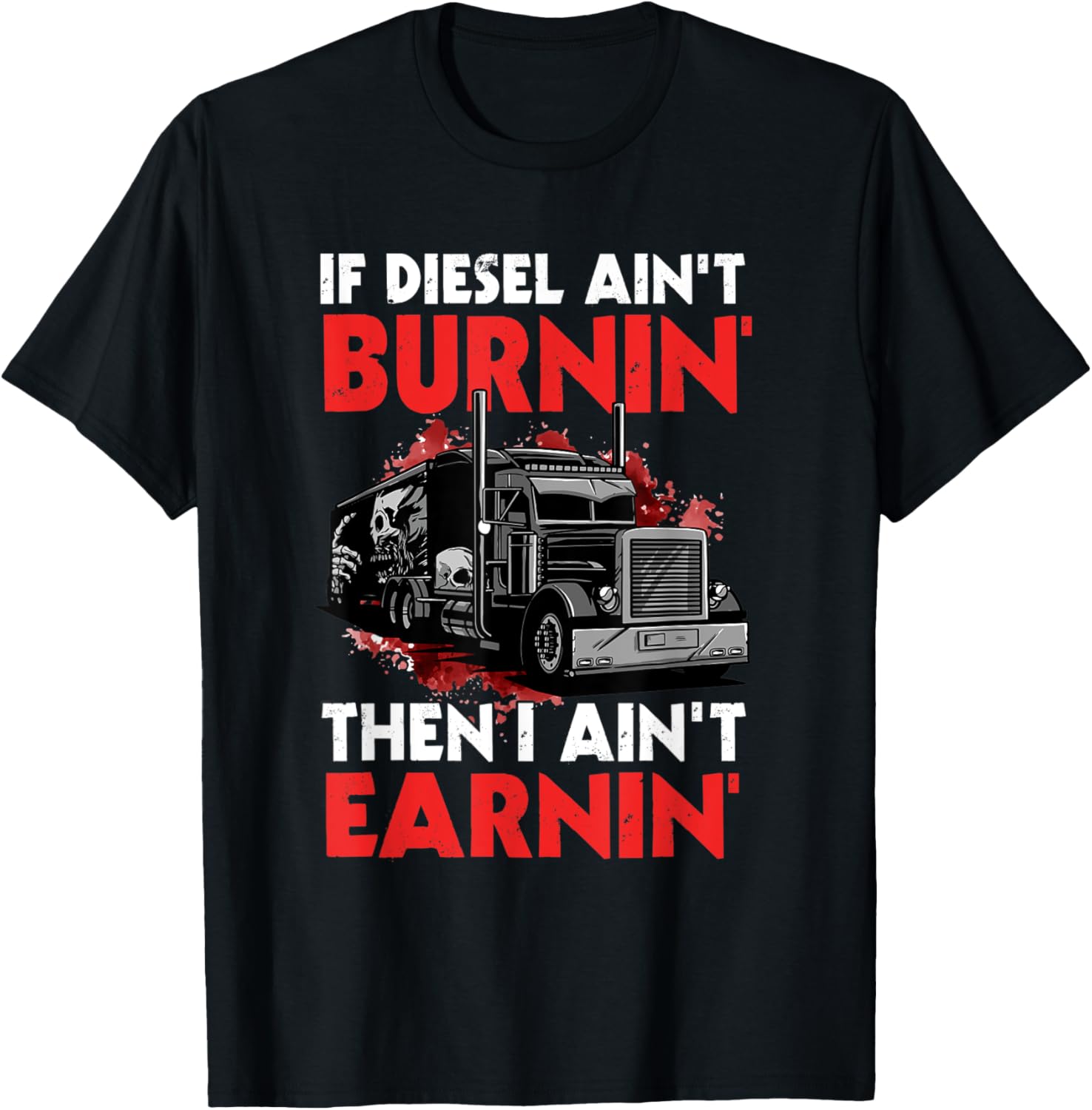 Diesel Lover Funny Trucker Big Rig Semi Trailer