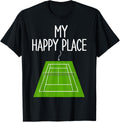 My Happy Place Funny Tennis Player