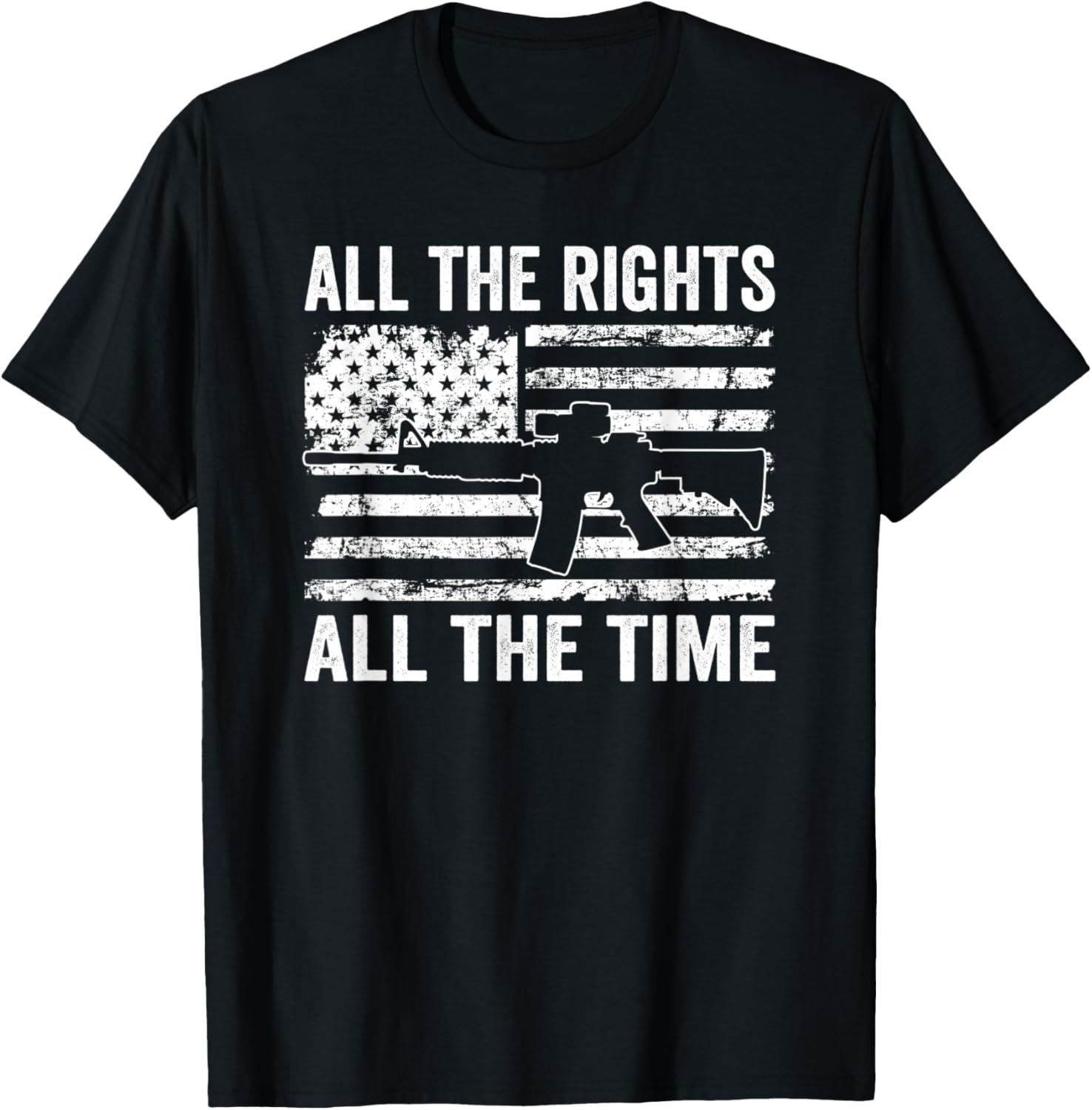 All Rights All Time 2Nd Amendment Pro Gun Usa Flag