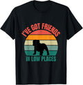 Bulldog Owner I've Got Friends In Low Places T-Shirt for Men Women Kids