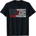 Whiskey Steak Guns Freedom Veteran Us Flag 4Th Of July