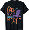 The Lake is My Happy Place Boating Summer Camping Fishing
