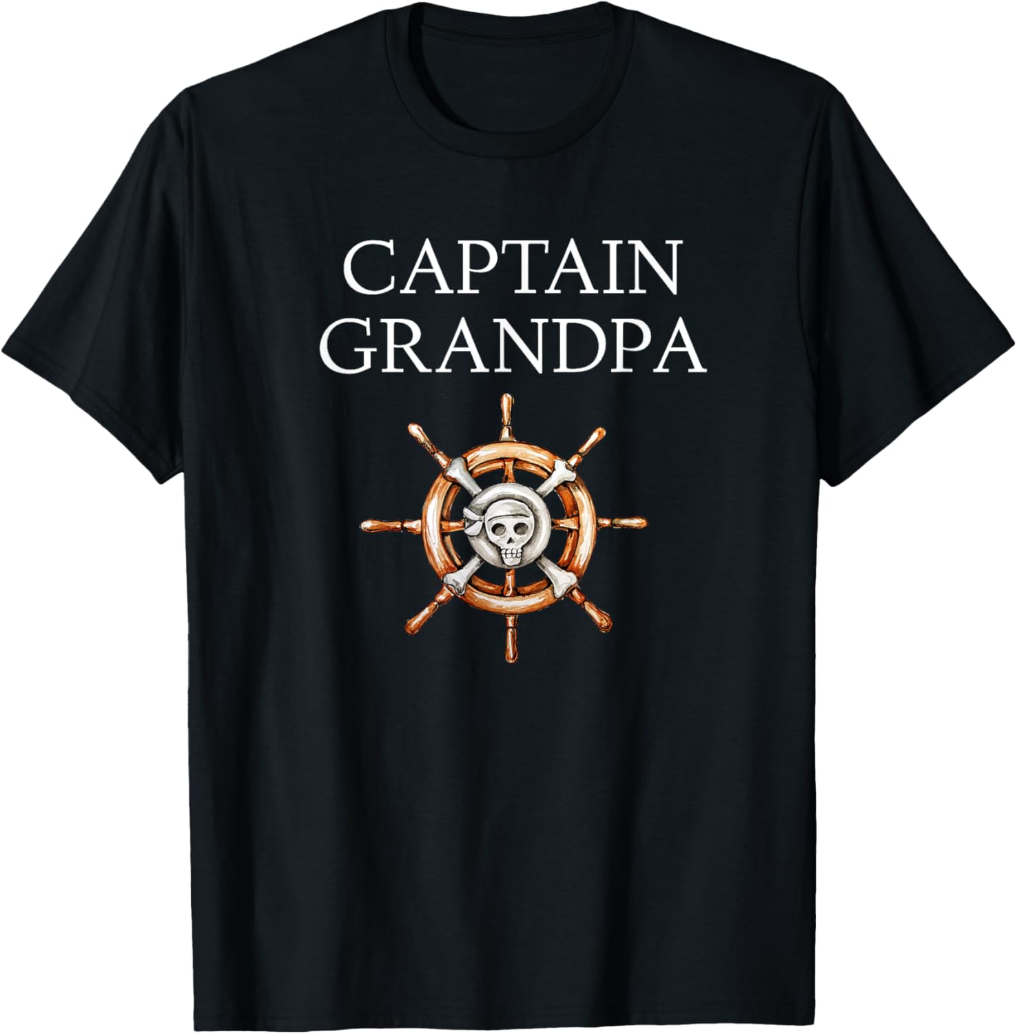 Captain Grandpa Funny Boating Sailing Shirts