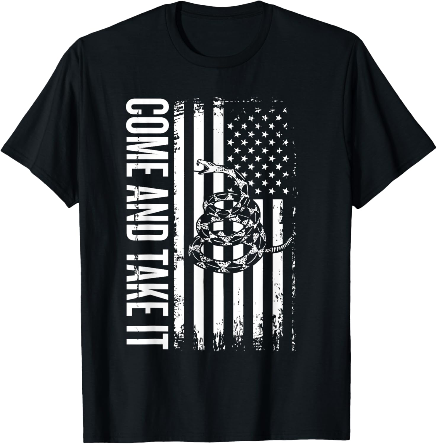1776 Come Take It American Flag Snake 2Nd Amendment