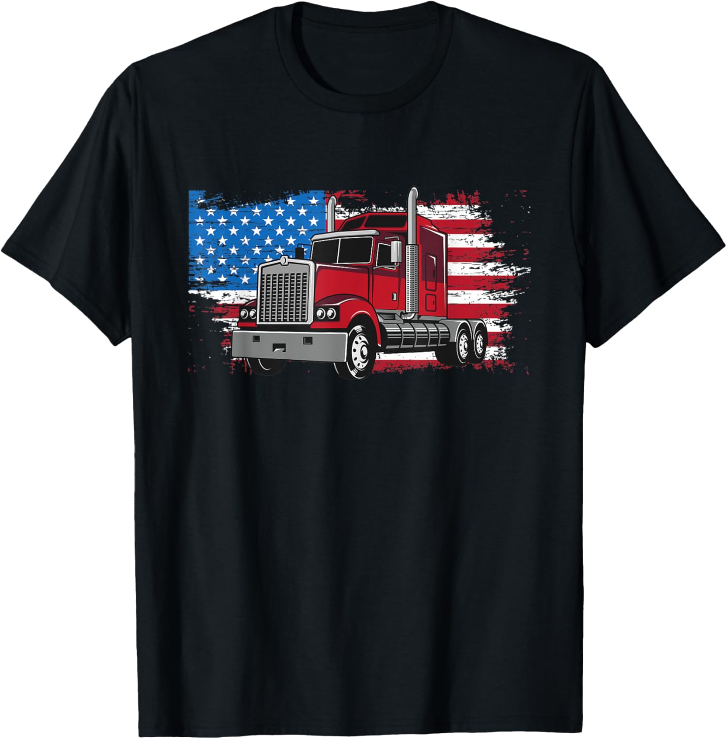 Trucker Usa American Flag Trucking Trucks Diesel Truck