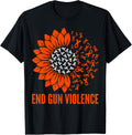End Gun Violence Awareness Ribbon Orange Sunflower