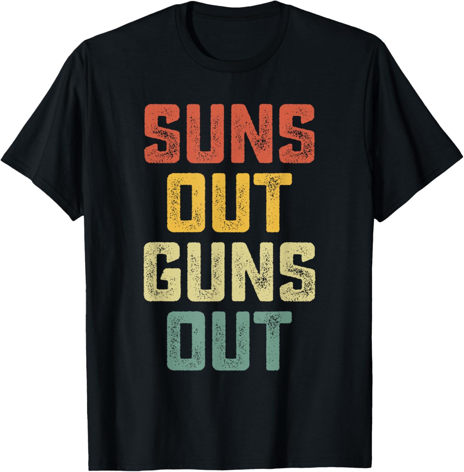 Suns Out Guns Out Cool Muscle Sun Vintage