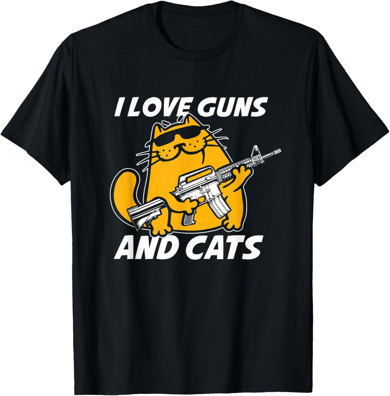 I Love Guns Cats 2Nd Amendment Gun Rights Fire Arms