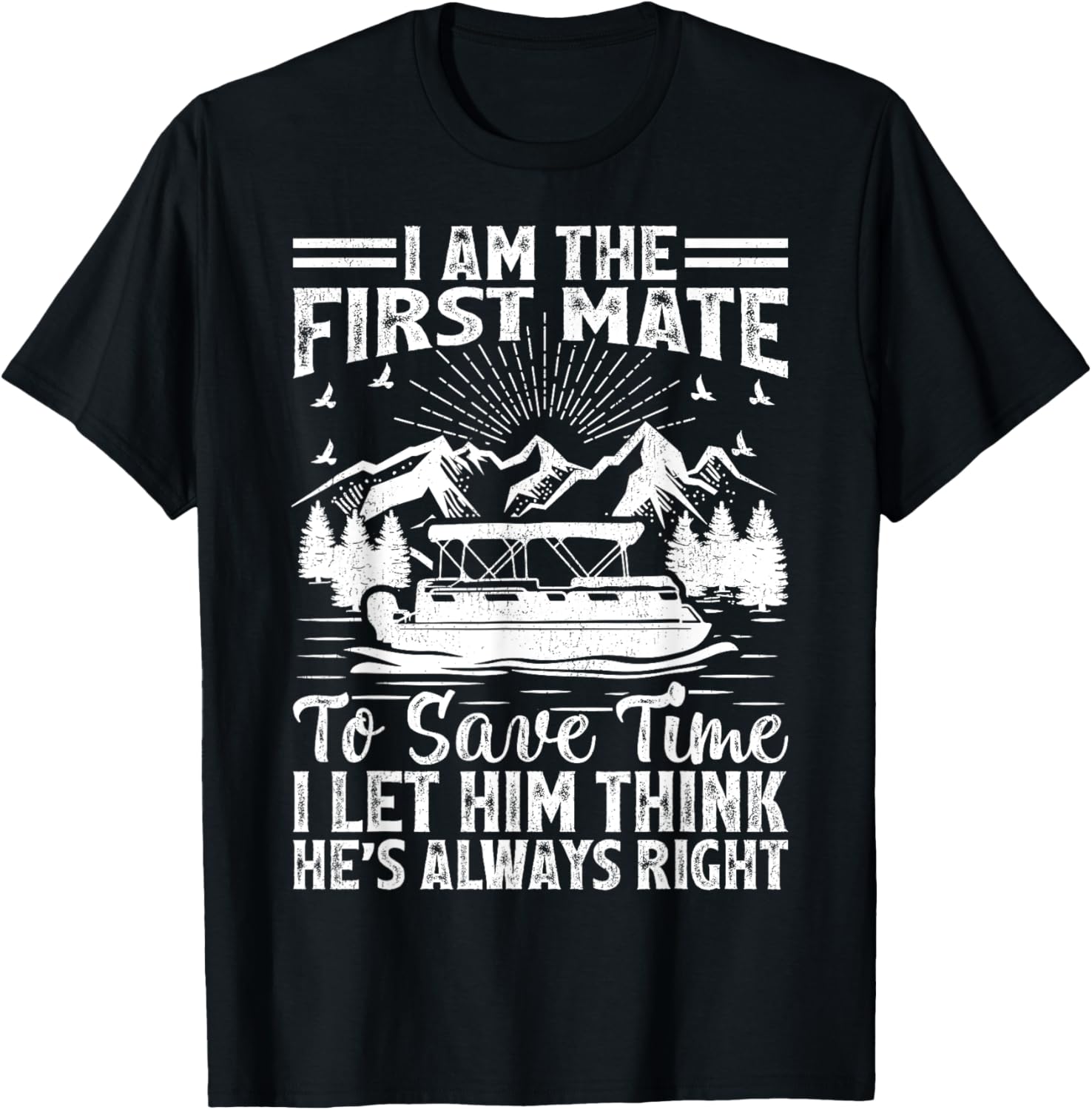First Mate Captain Pontoon Boat Boating Captain