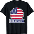 MORENO VALLEY - USA - American place name US flag design