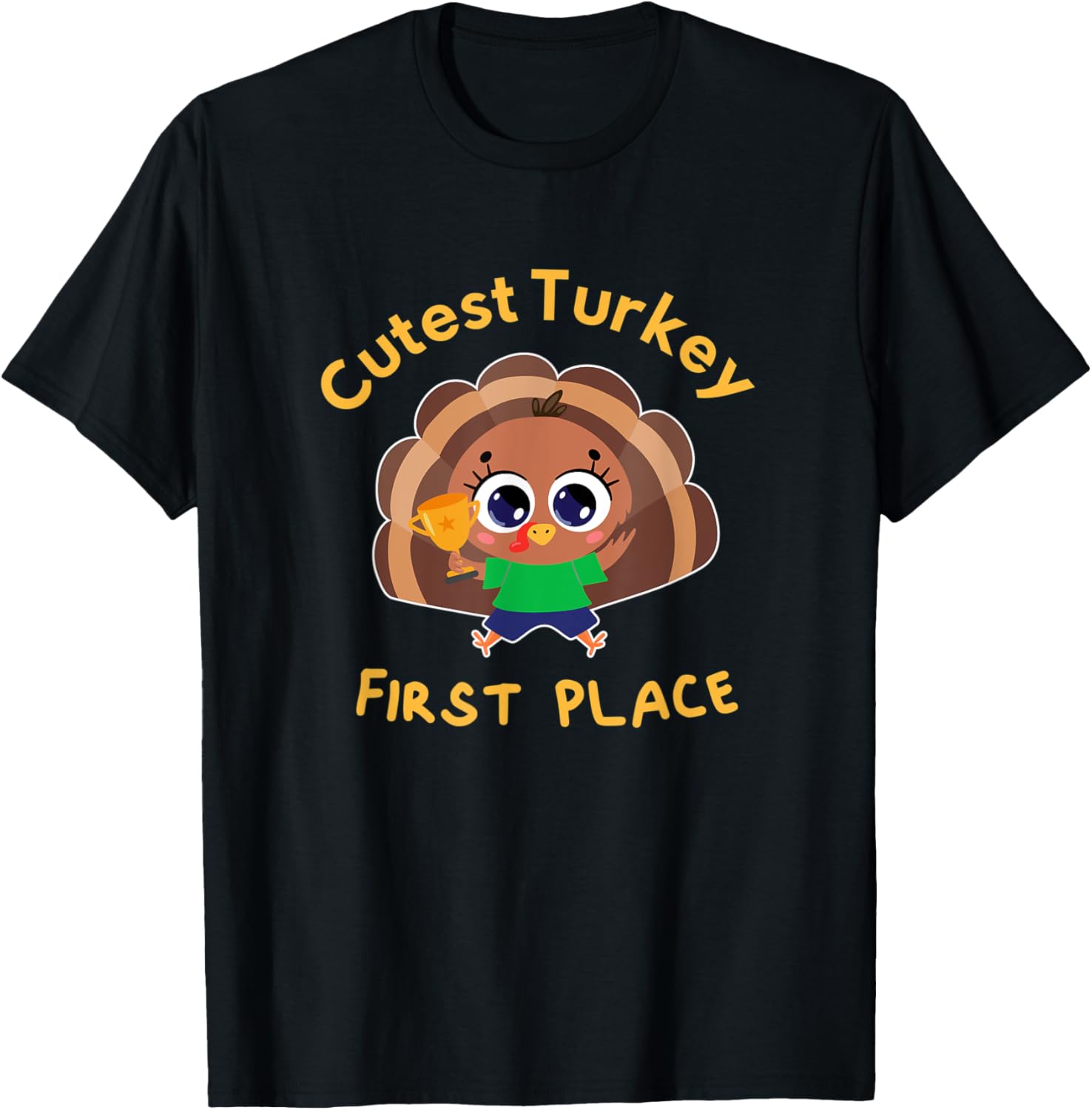 Cutest Turkey First Place Trophy Thanksgiving Day Kids Child