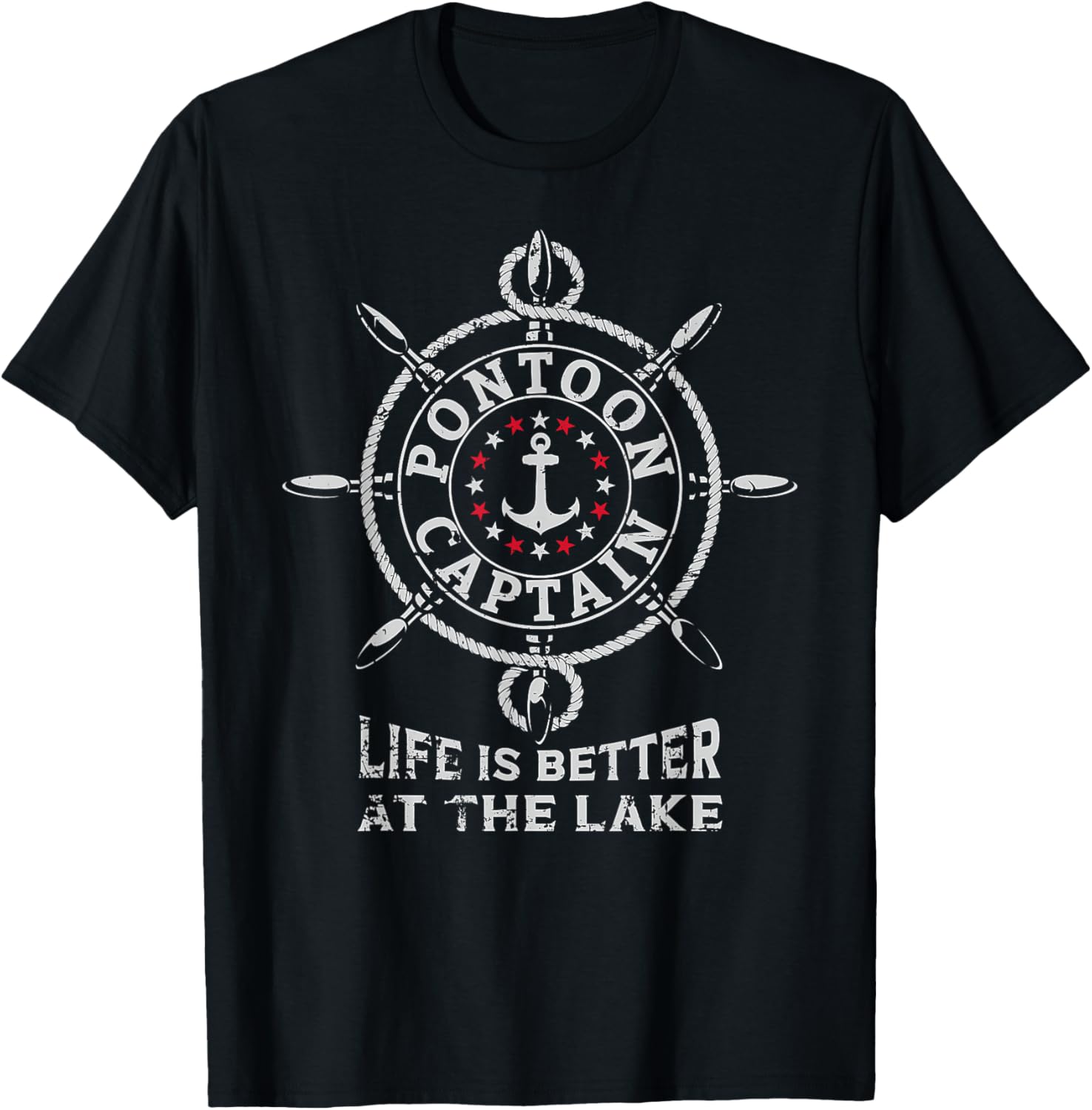 Pontoon Boat Captain Lake Men Women Boating Pontooning