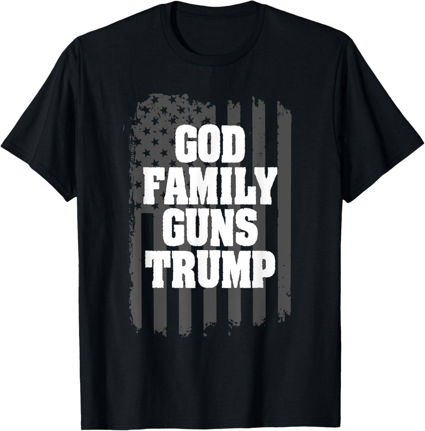 American Flag Patriotic T Shirt God Family Guns Trump T Shirt Women