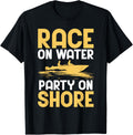 Race On Water Party On Shore Boat