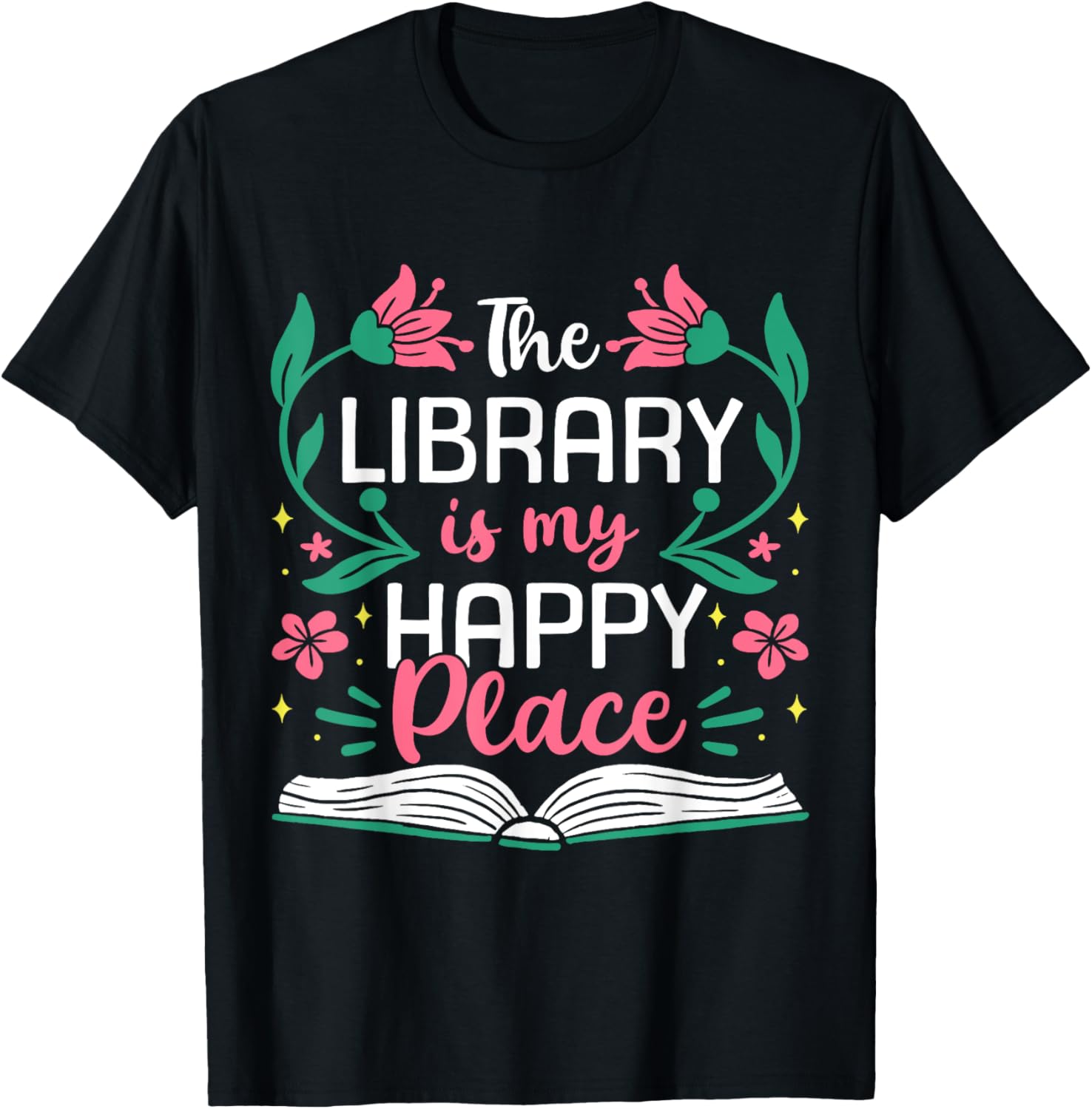 The Library Is My Happy Place Book Lover Gift