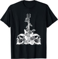 Guitar Skeleton 80S Glam Rock 1980S Guns Skull Roses