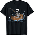Funny Skeleton Fishing Lovers Spooky Halloween Boat