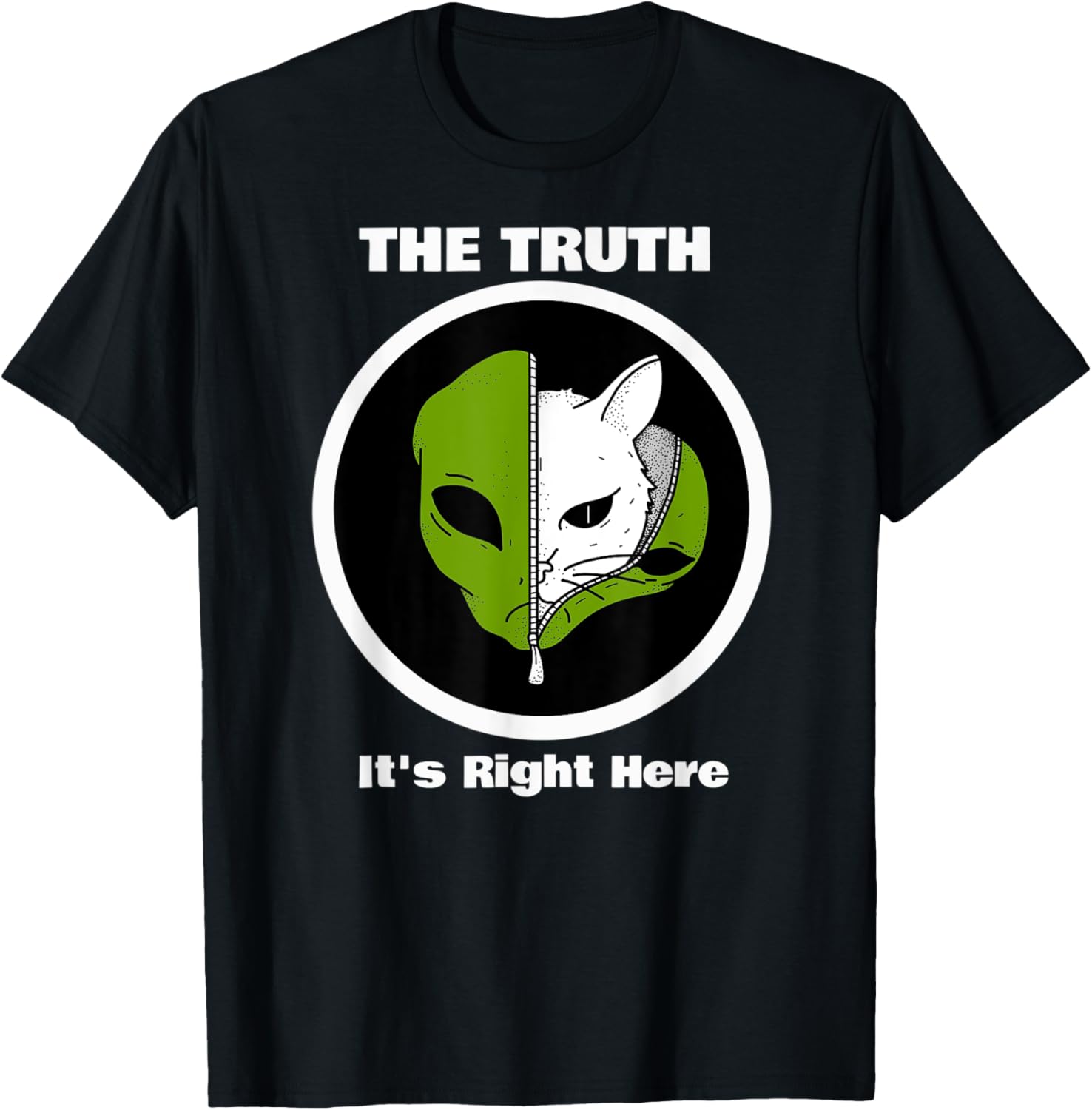 Funny Space Halloween Humor of Kitty Cat in Alien Costume Men Women Kids
