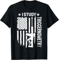 Mens I Study Triggernometry Tshirt Men Us Flag With Gun